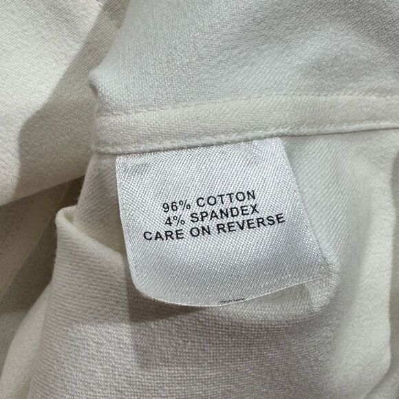 St. John Sport by Marie Grey Cream Jute Braid Trim Full Zip Jacket Women’s Small - Picture 2 of 3